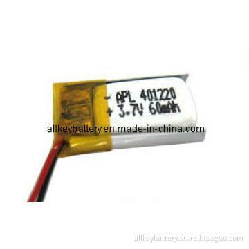 3.7V 60mAh Li-Polymer Battery 401220